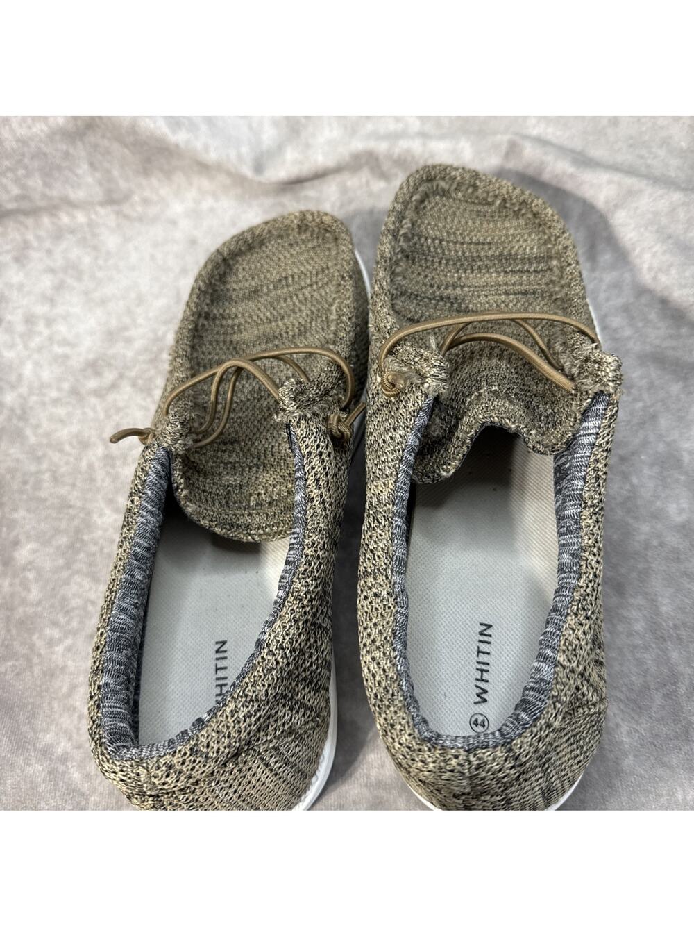 Whitin Men’s Casual Slip-on Shoes Size 10.5 (EU 44) Brown And Gray